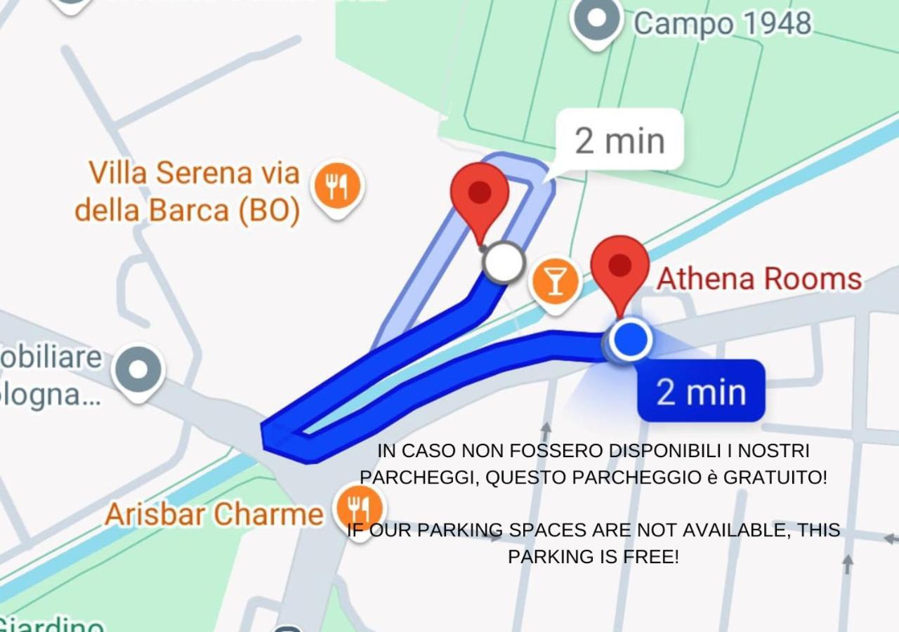 Athena Rooms - Parcheggio Privato Bologna Exteriör bild